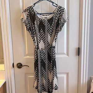 Verse belted dress. No size visible but fits like a Medium